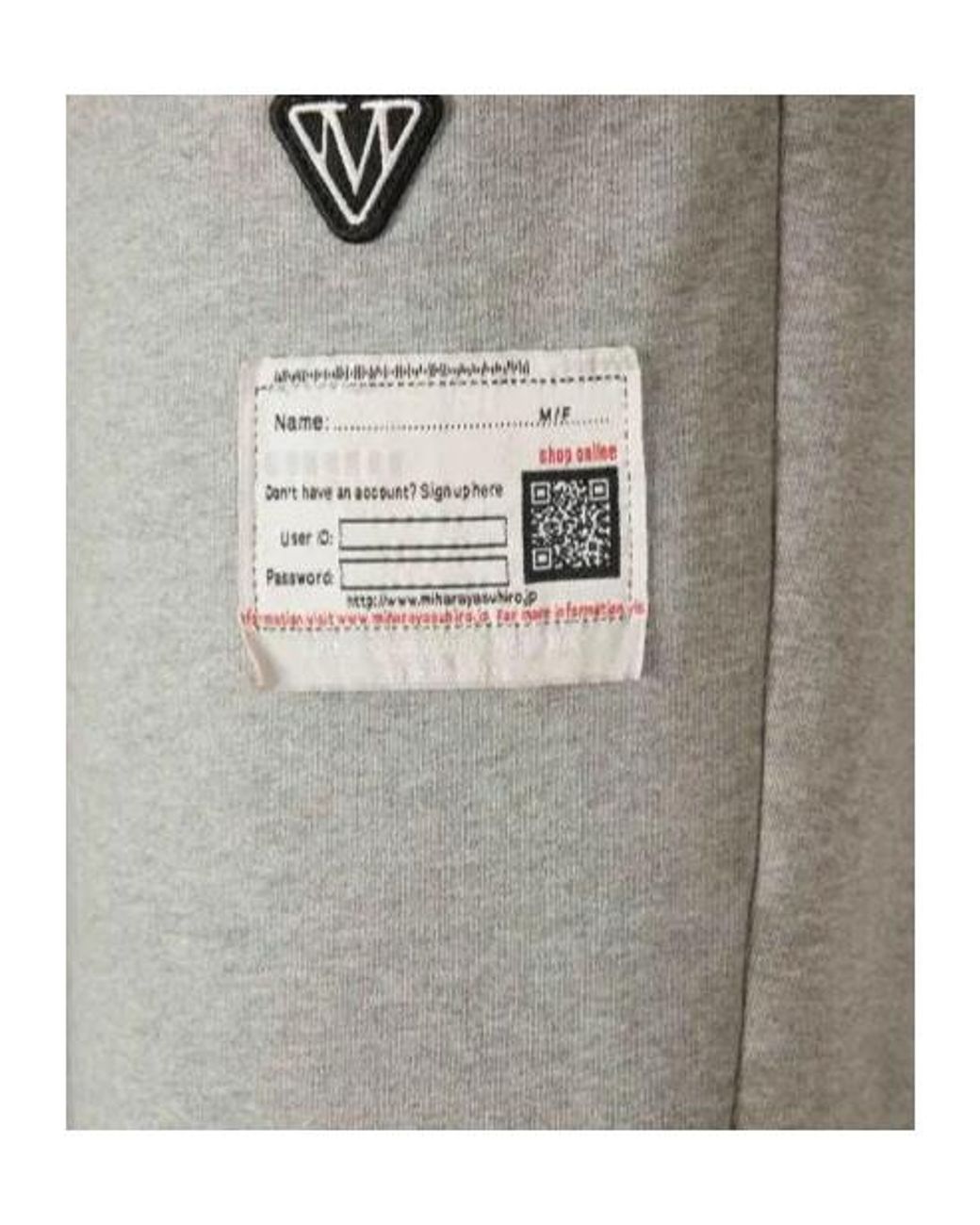 Maison Mihara Yasuhiro Gray Drawstring Distressed Track Pants for men