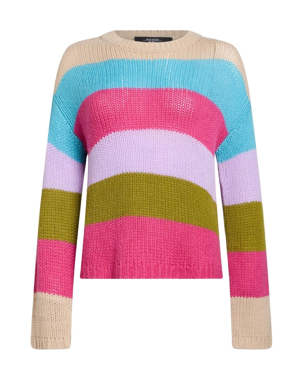 Weekend by Maxmara Pink Sweater Cashmere