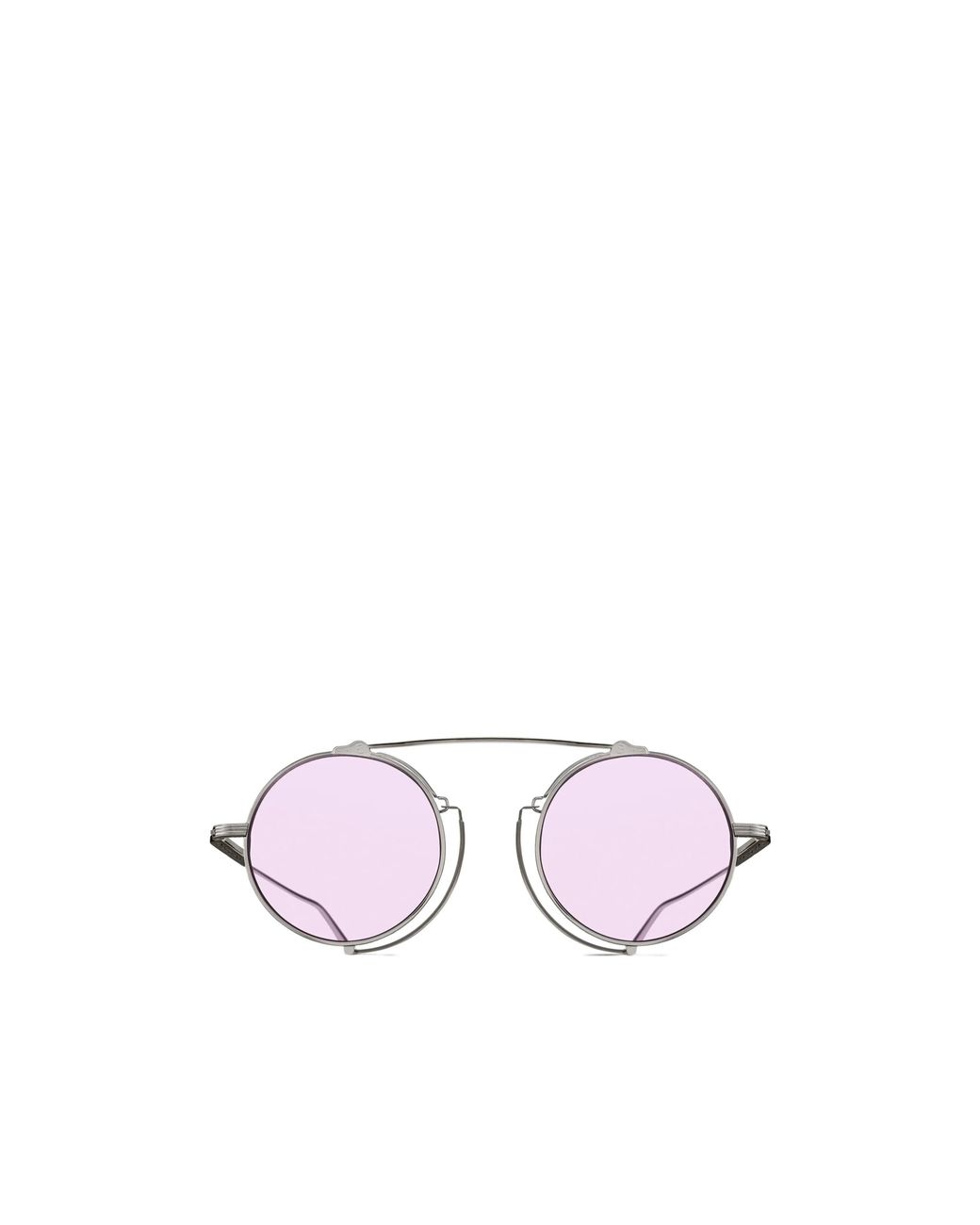 Matsuda Pink Round-Frame Sunglasses for men