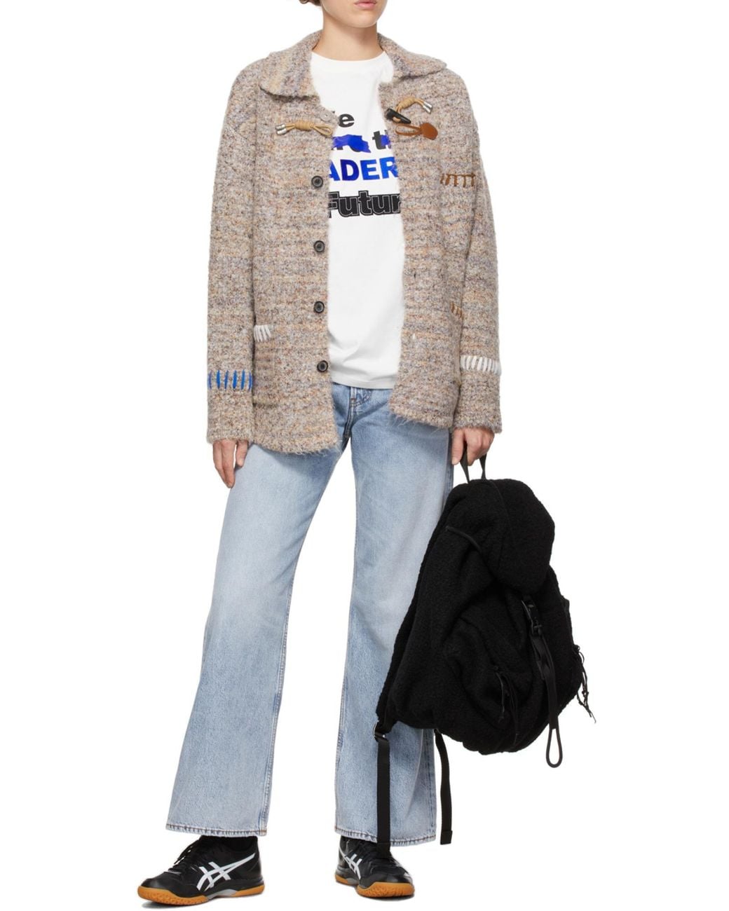 Adererror Black Logo Backpack