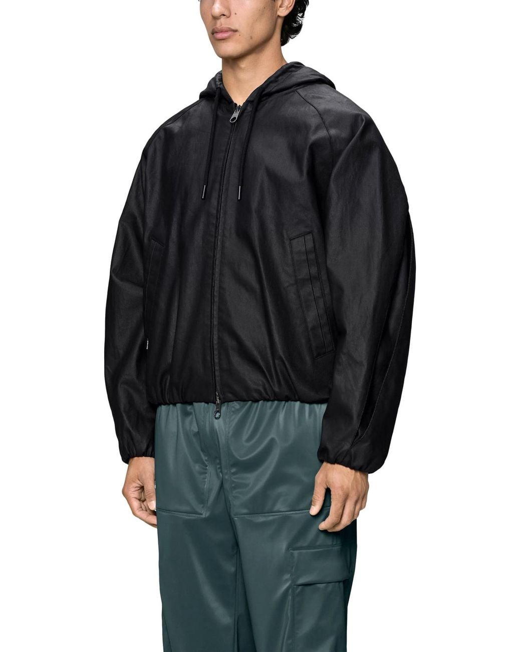 Rains Black Long-Sleeve Jacket for men