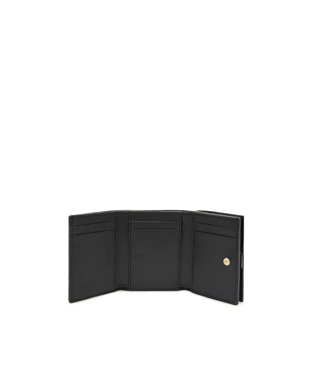 Loewe Black Puffer Anagram Trifold Wallet