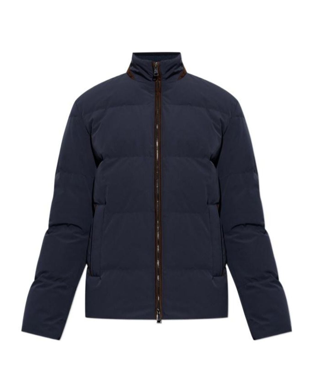 Paul & Shark Blue Quilted Down Jacket for men