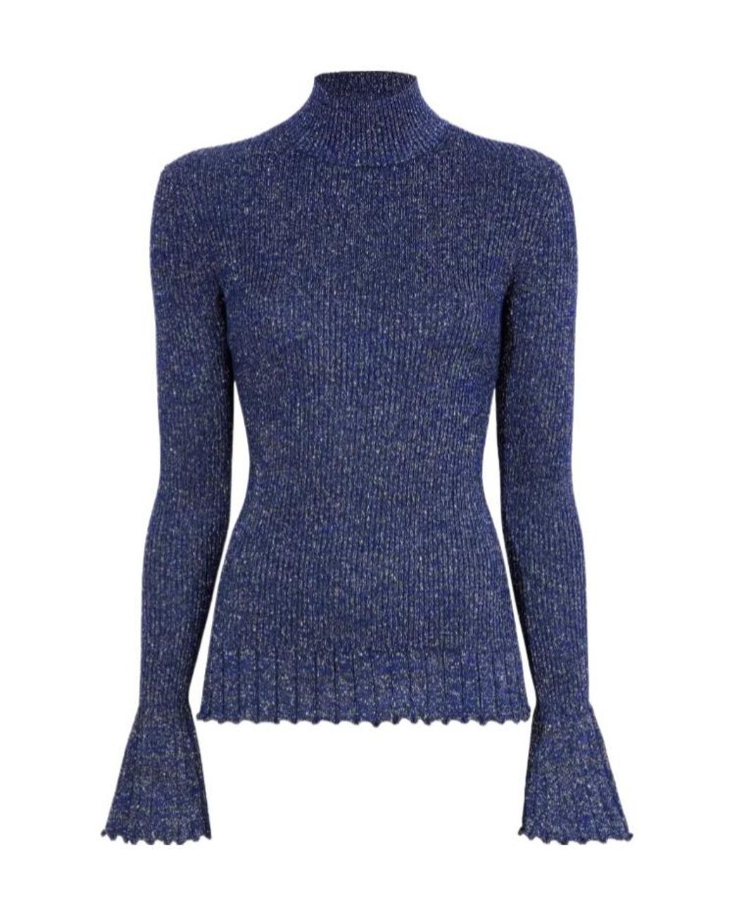 Proenza Schouler Blue Avery Turtleneck Jumper