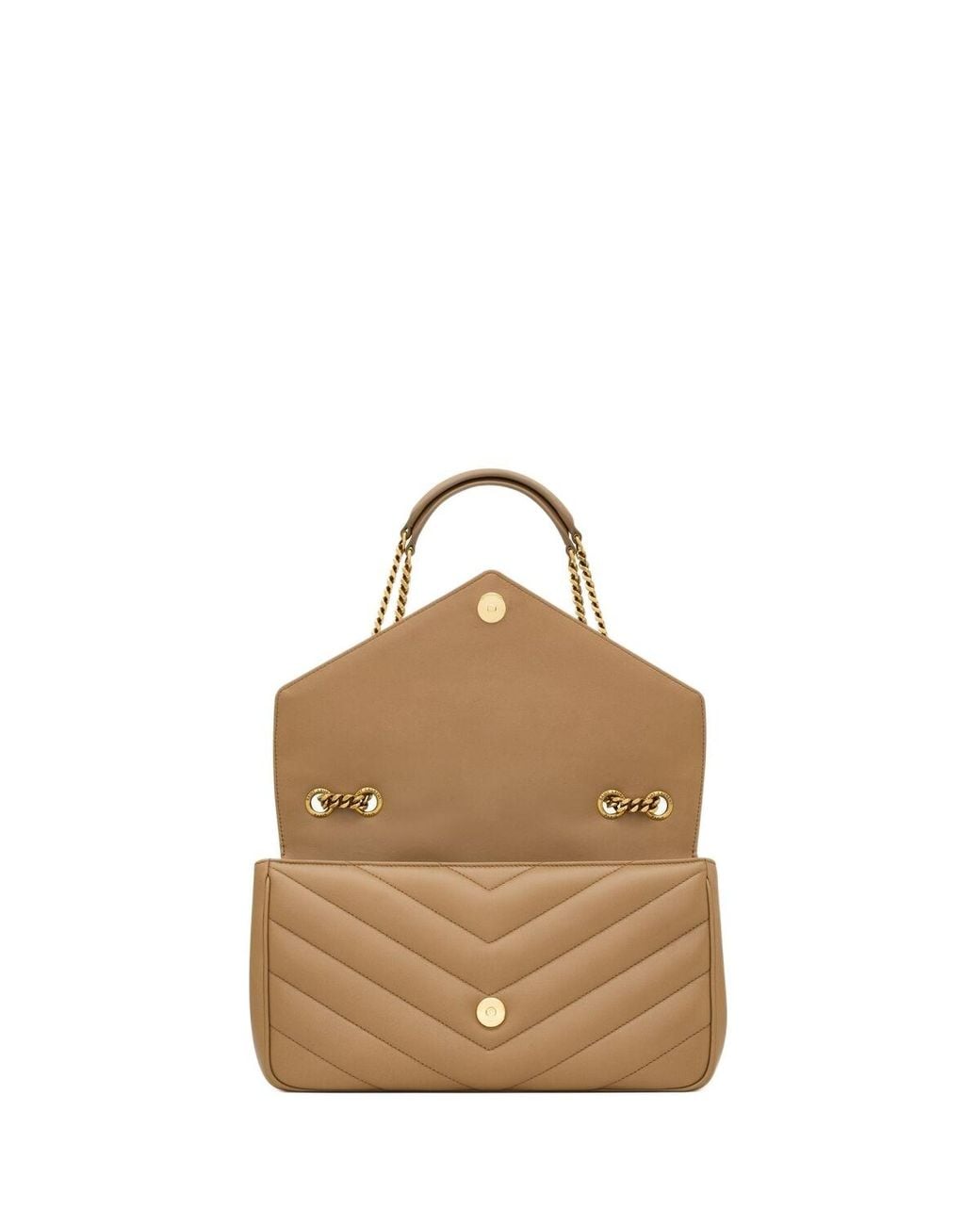 Saint Laurent Metallic Loulou Medium Shoulder Bag