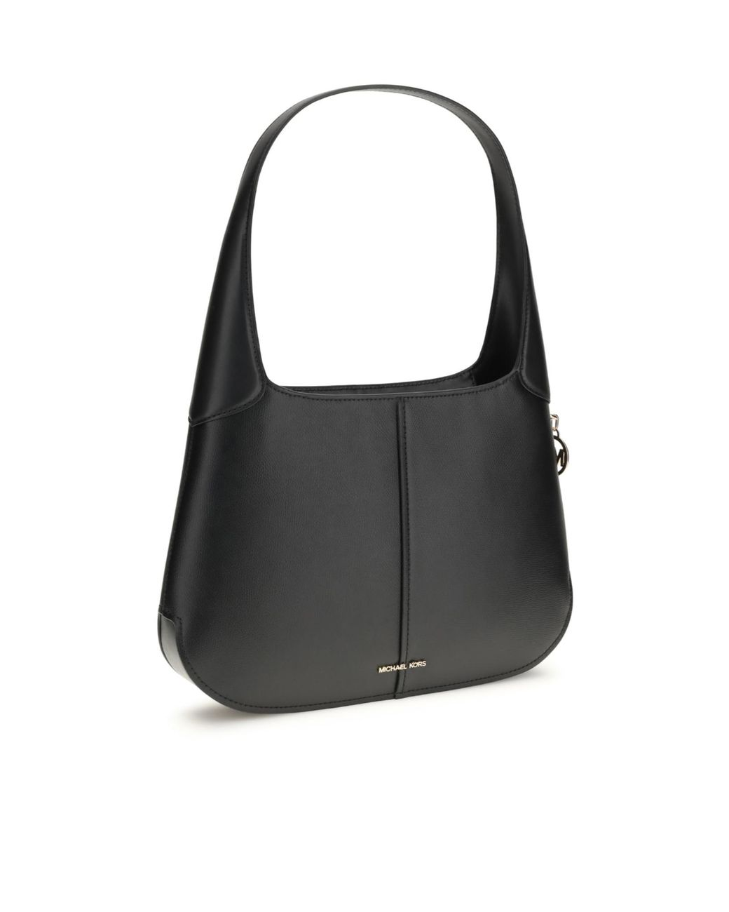 Michael Kors Black Michael Curved Hobo Bag