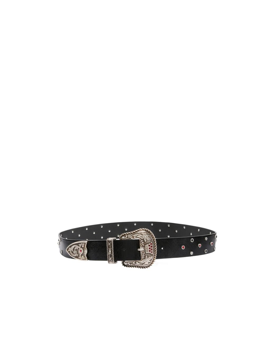 Pinko White Buckle Belt