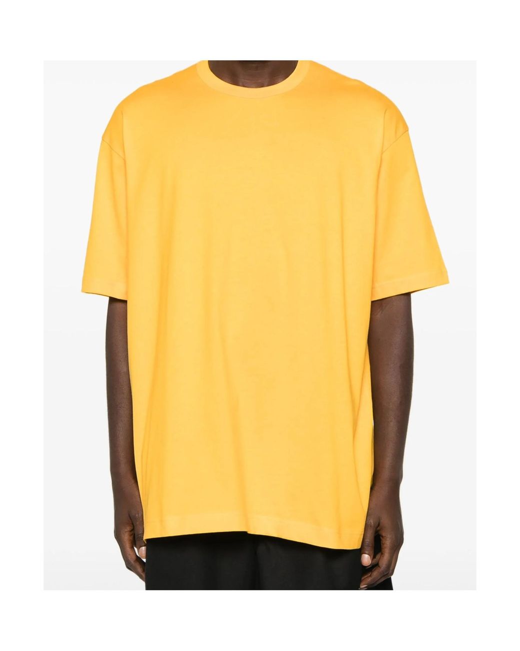 Comme des Garçons Yellow Round-Neck T-Shirt for men