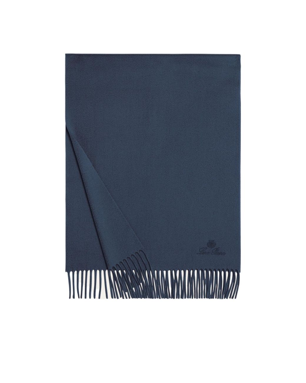 Loro Piana Blue Grande Unita Scarf for men