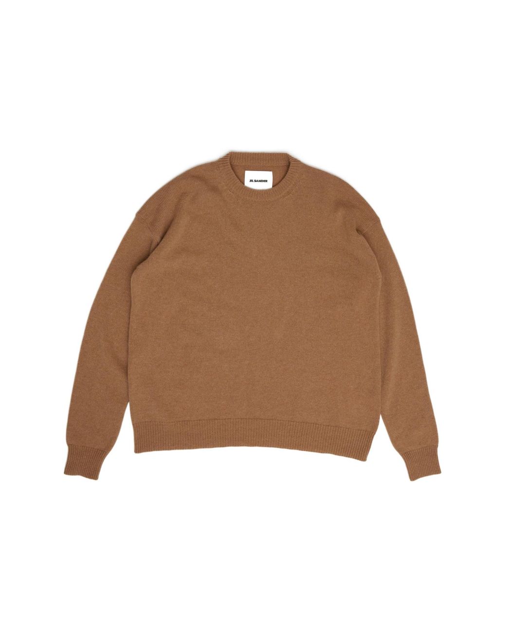 Jil Sander Brown Long-Sleeved Crewneck Jumper for men