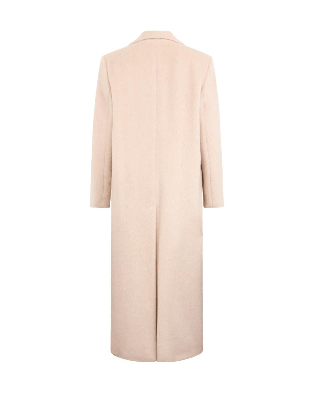 Peserico Natural Abric Straight Hem Double-Breasted Coat