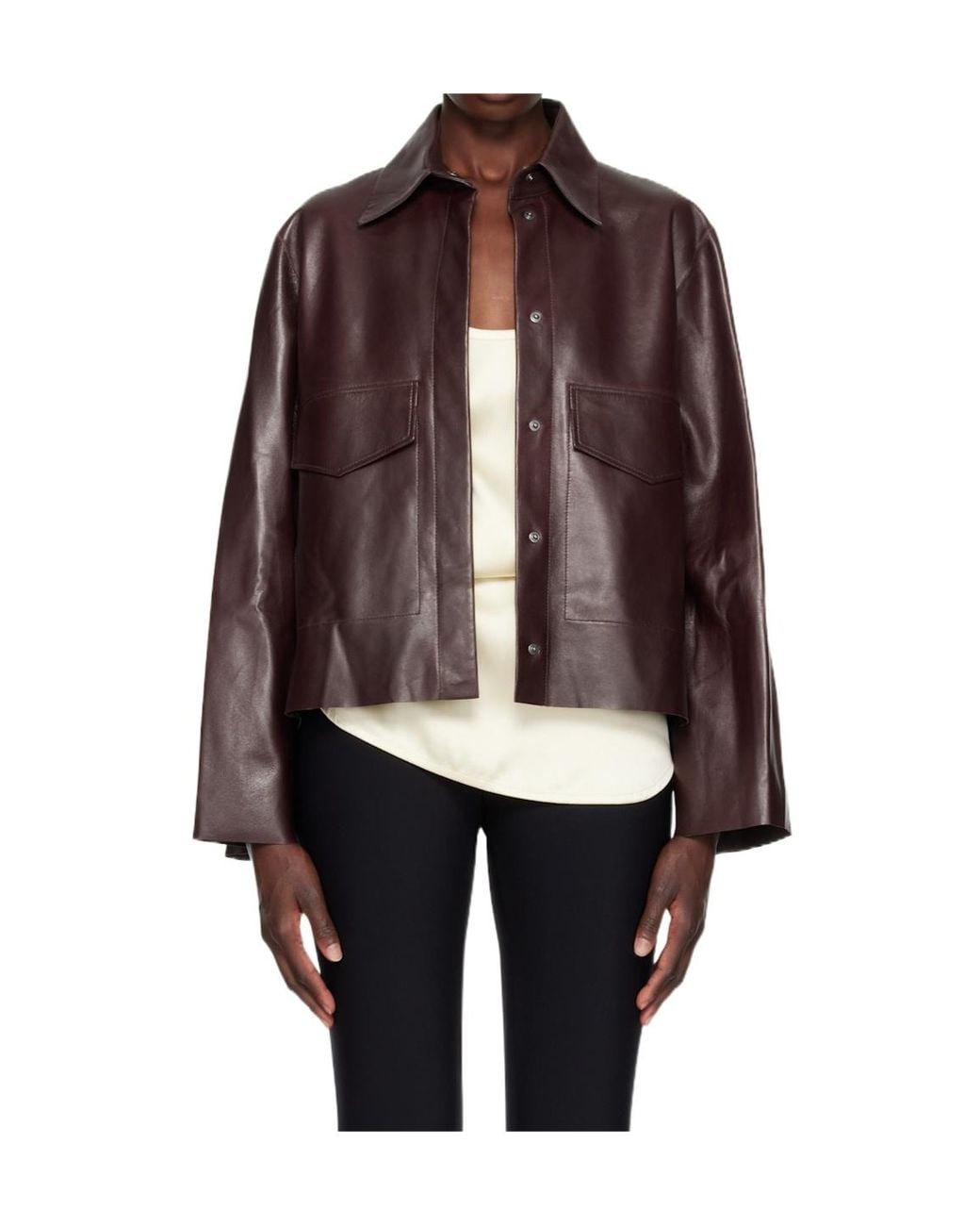 Nour Hammour Brown Long-Sleeved Jacket