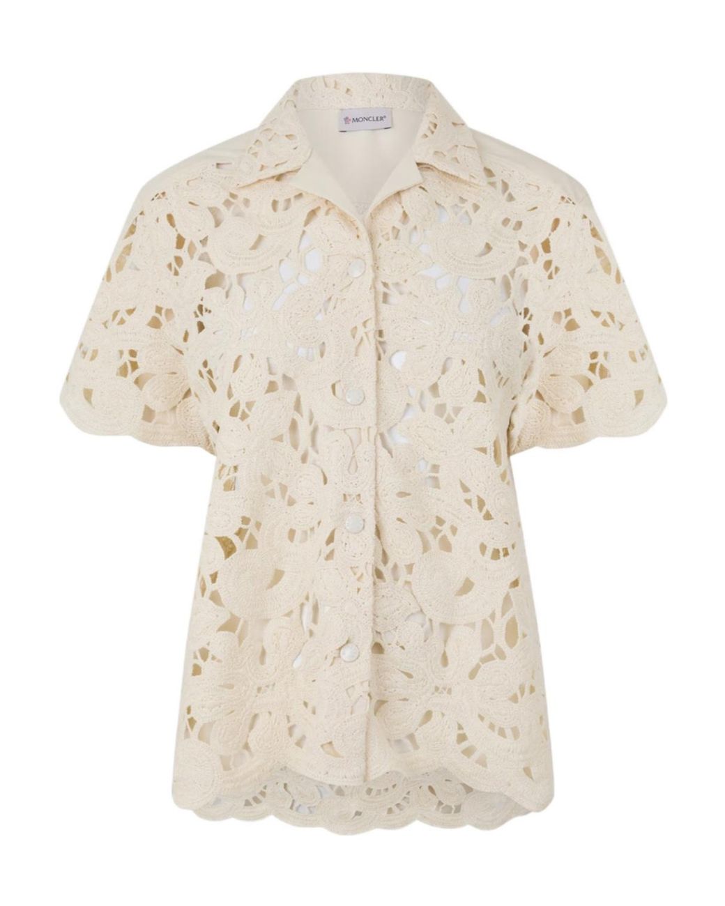 Moncler White Lapel Shirt