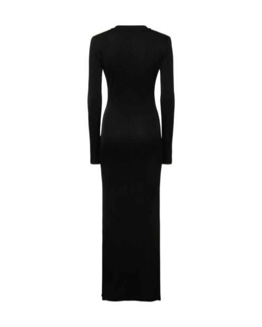 Area Black Star Studded V-Neck Dress