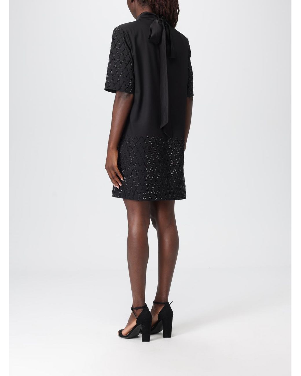 Pinko Green Embellished T-Shirt-Style Dress
