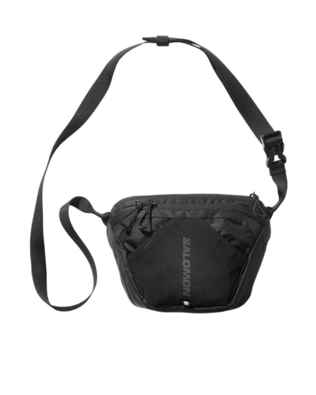 Salomon Lab Black Zippered Crossbody Bag for men