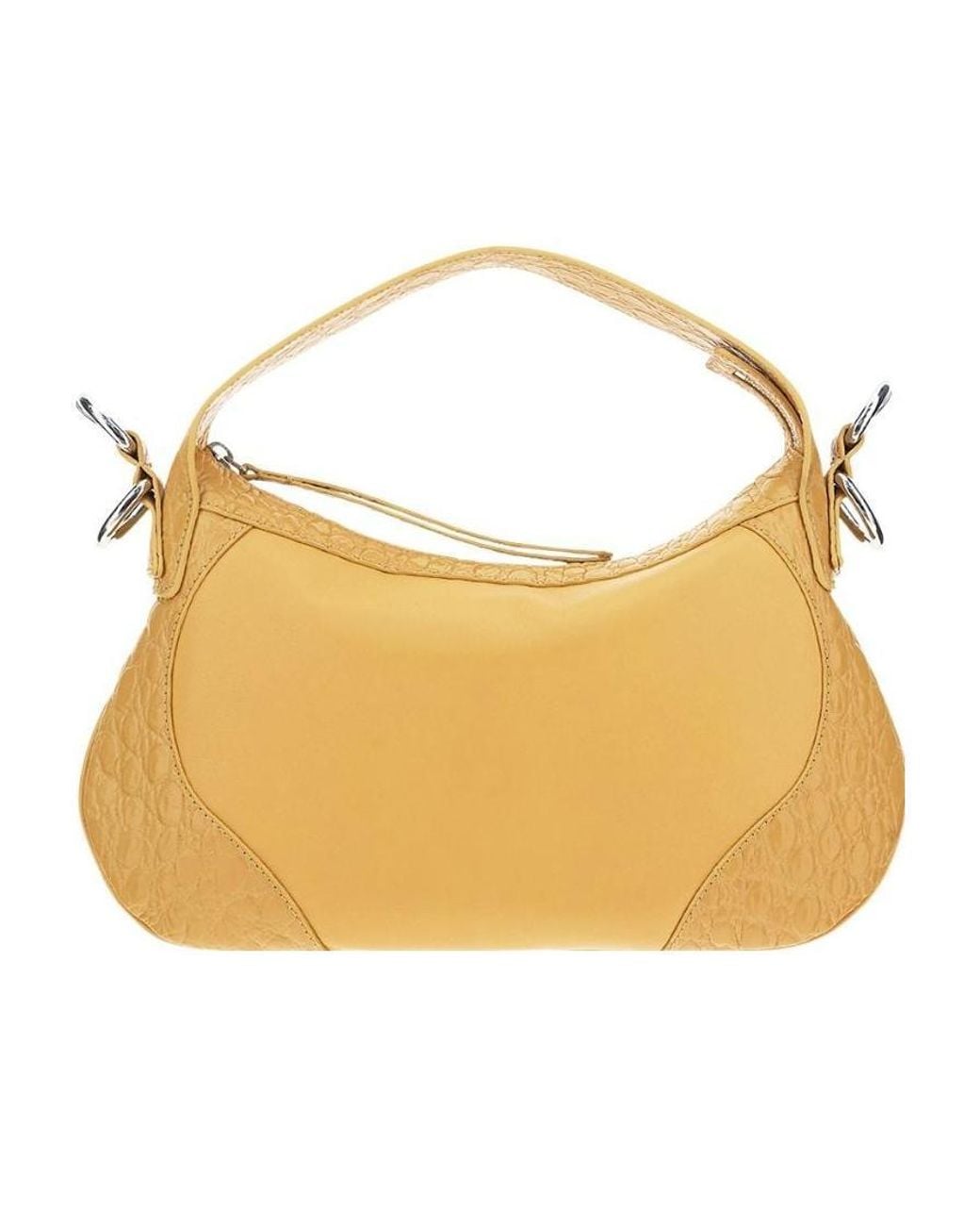 By Far Metallic Yana Croco Shoulder Bag