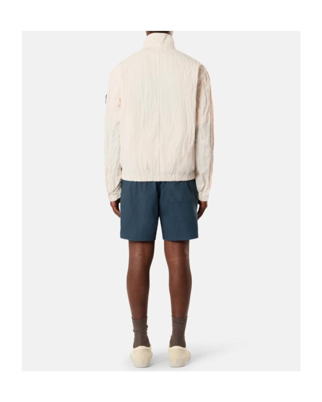Stone Island Natural Stand-Collar Zip Jacket for men