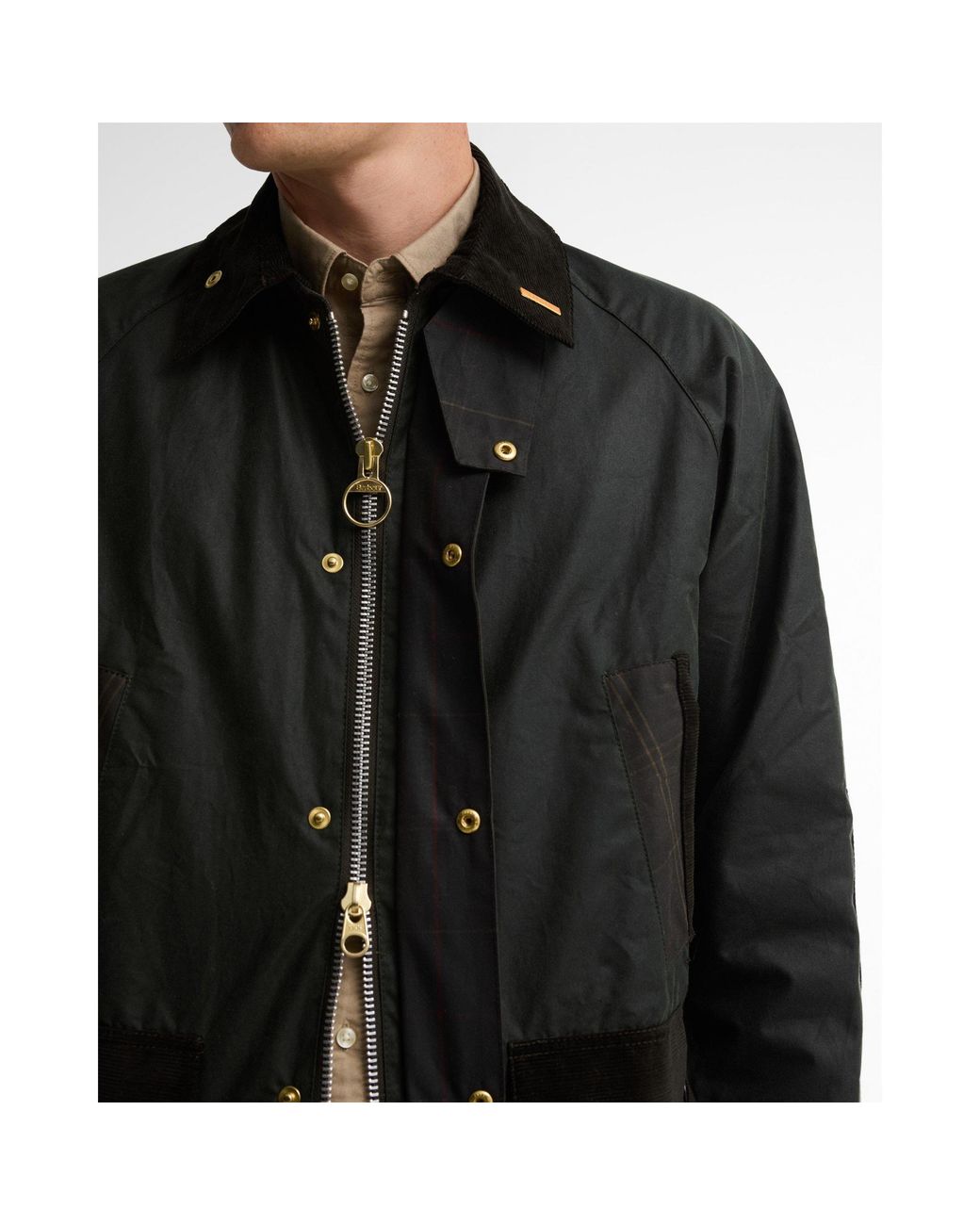 Barbour Black Wax Field Jacket for men