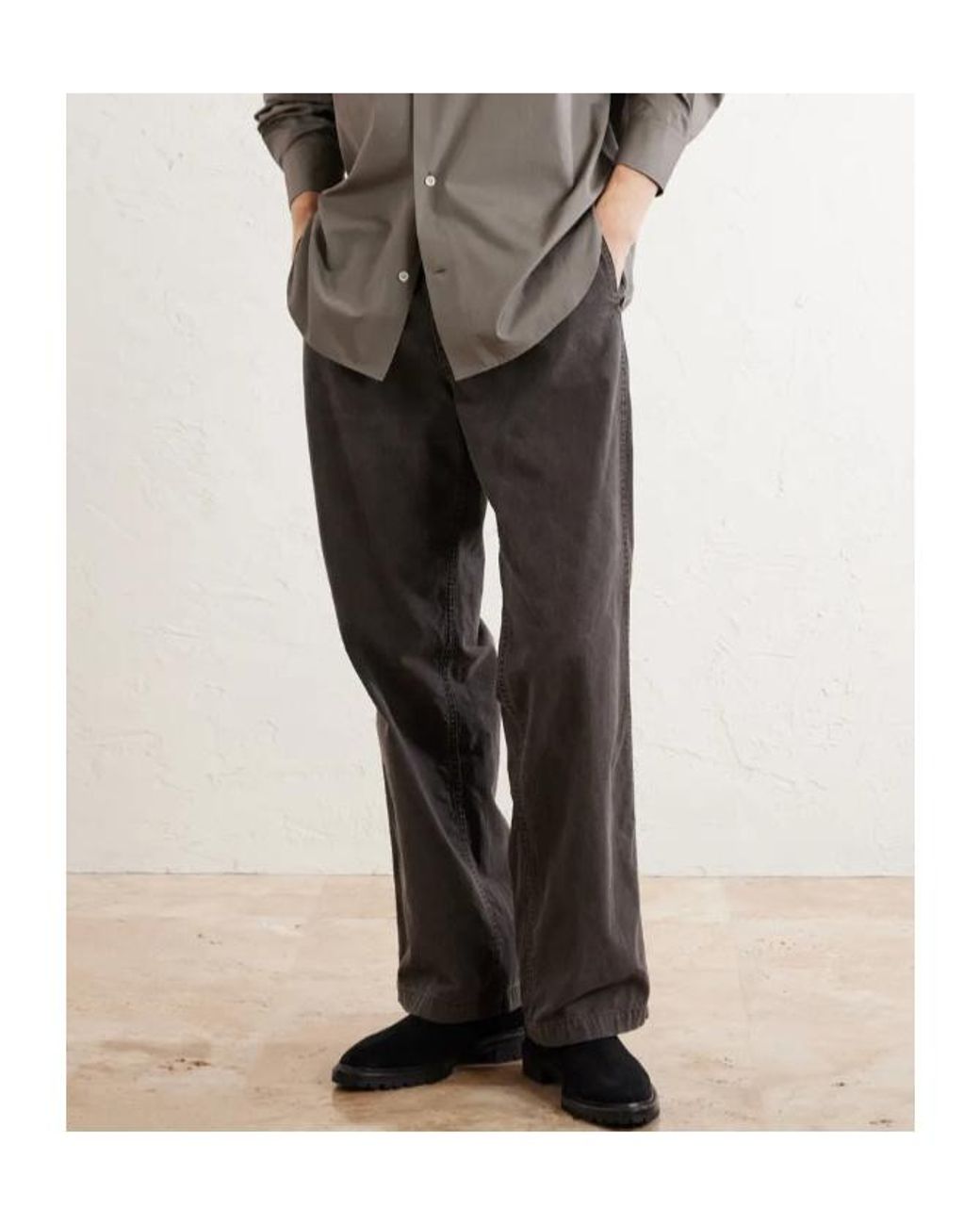 The Row Gray Casual Pants With Side Pockets for men