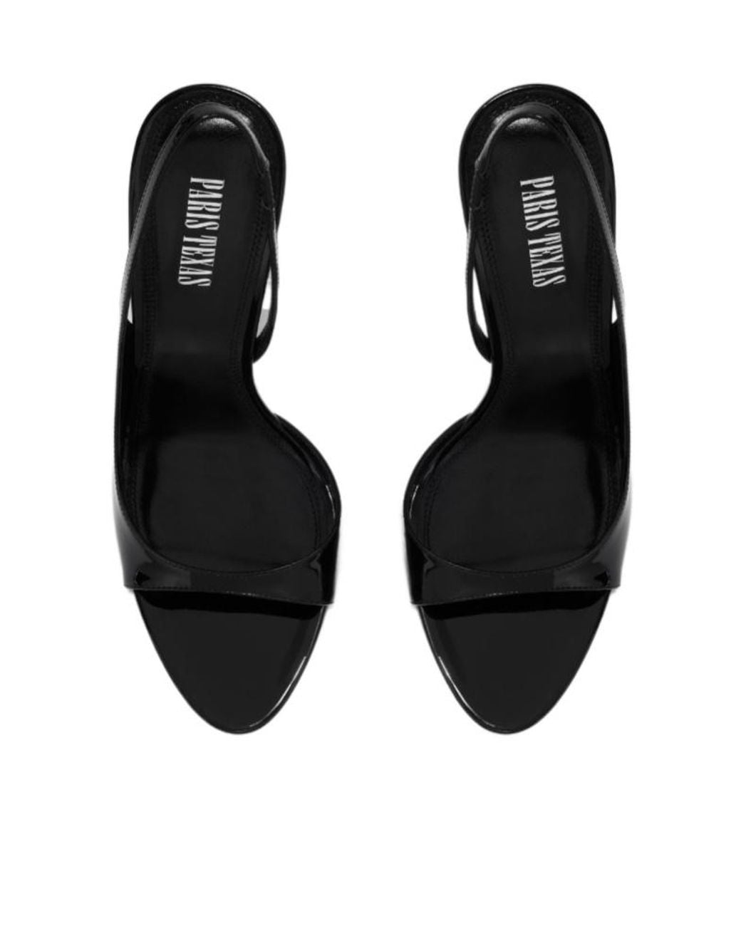 Paris Texas Black Lidia Patent Leather Sandals