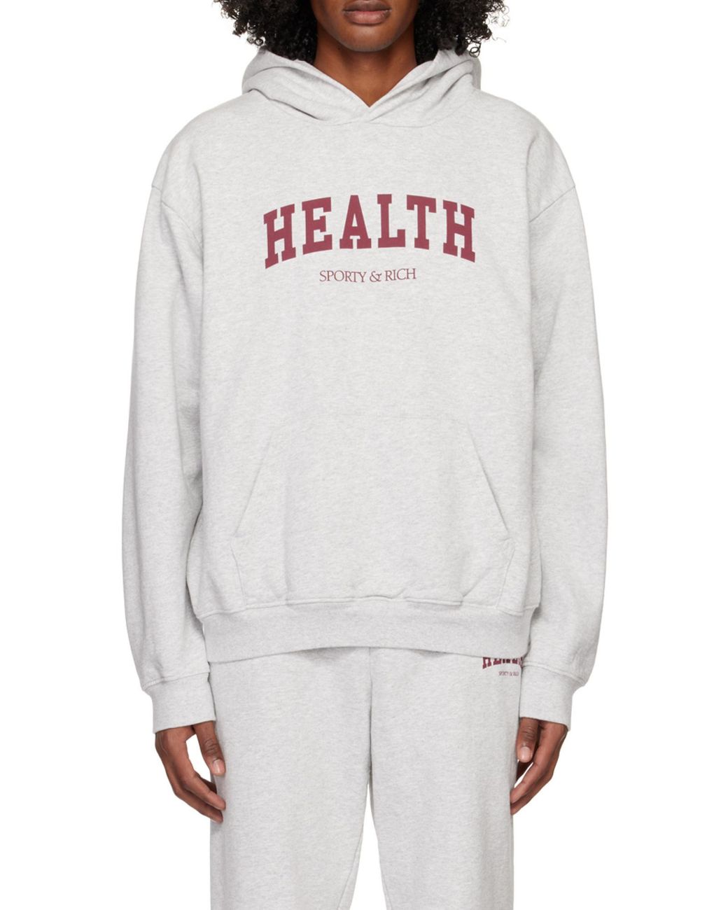 Sporty & Rich White Long-Sleeved Sweater for men
