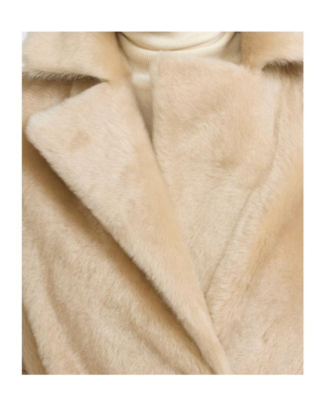 Yves Salomon Natural Belted Long Coat
