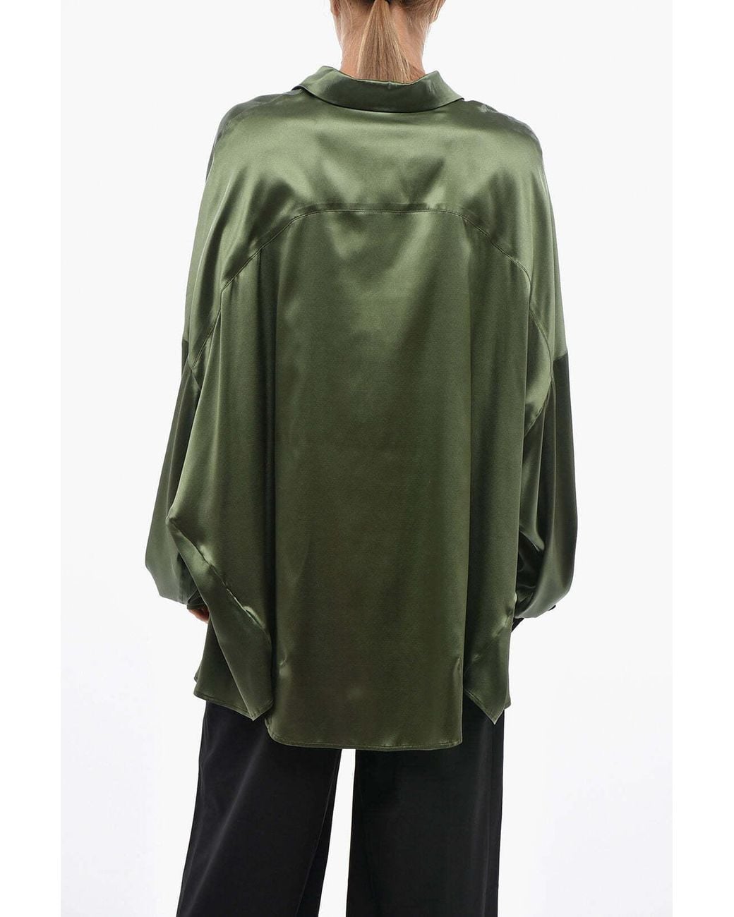 Dries Van Noten Green Oversized Shirt