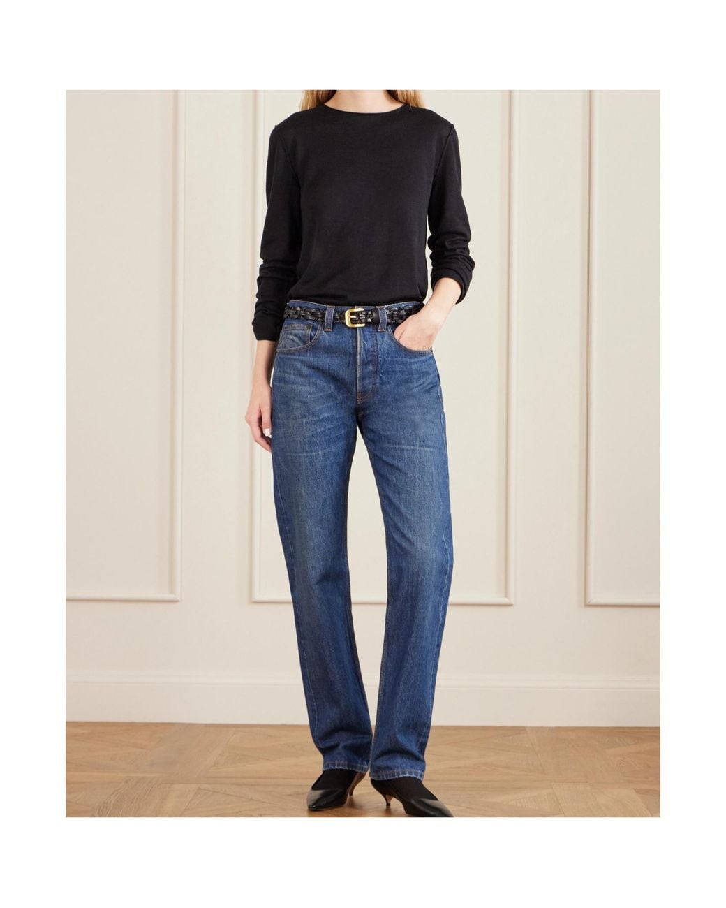 The Row Blue Daciana Straight-Leg Jeans