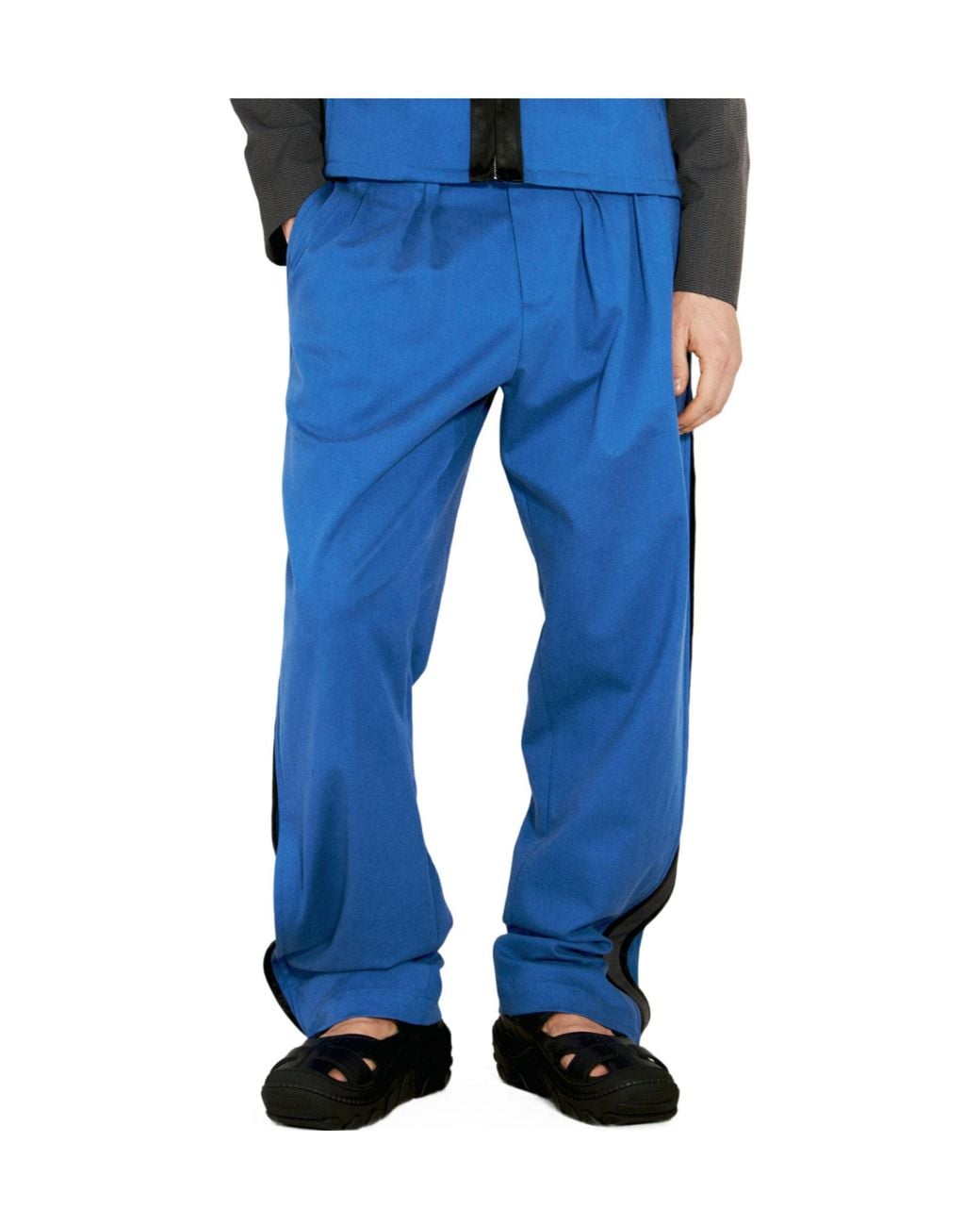 Kiko Kostadinov Blue Ugo Side Trousers for men