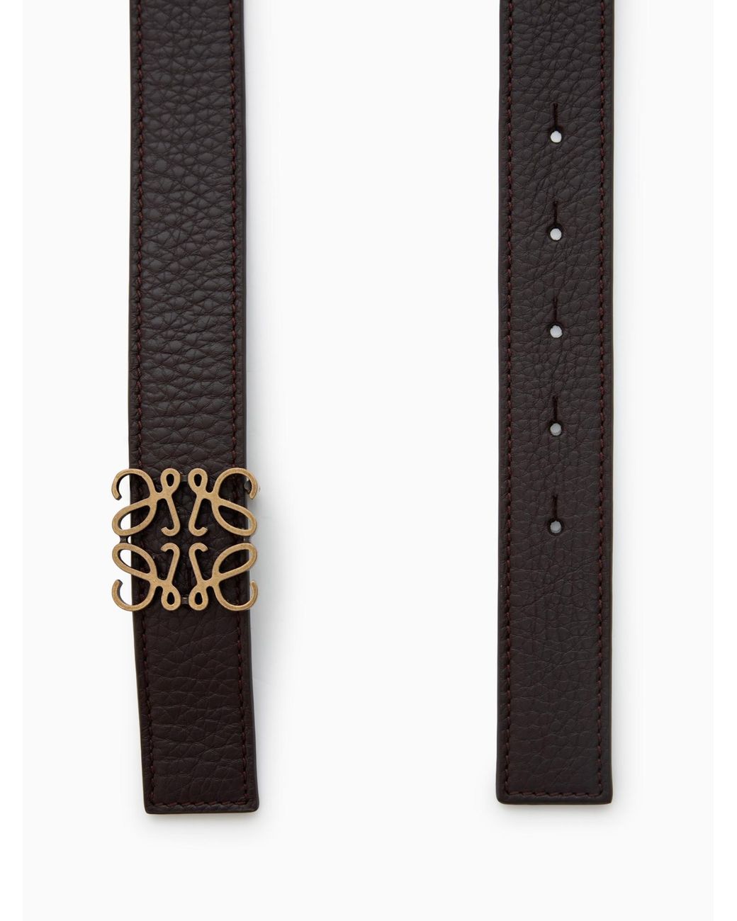 Loewe White Double-Sided Anagram Belt