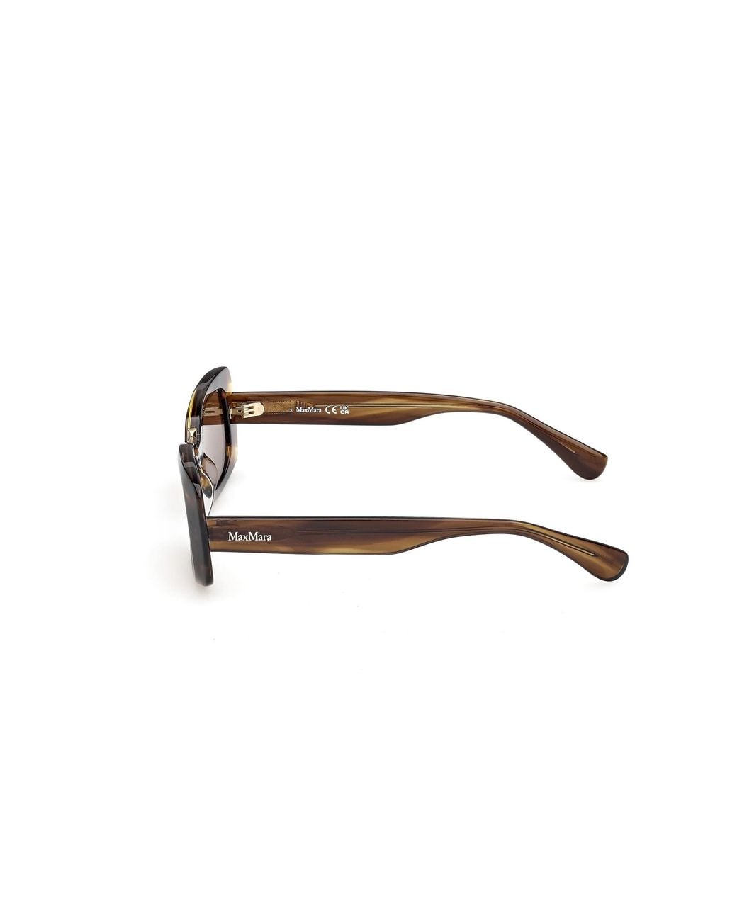 Max Mara Multicolor Rectangular Frame Sunglasses