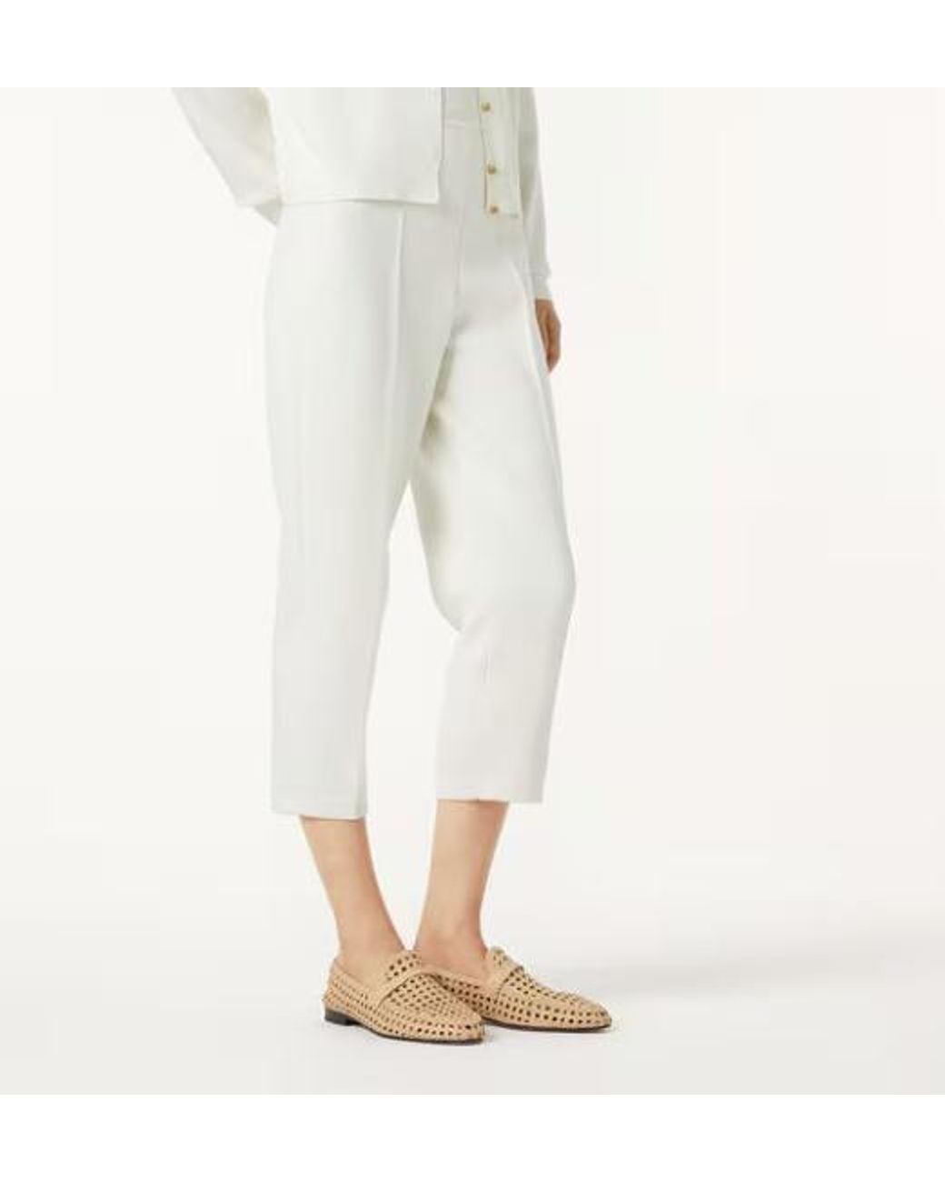 Loro Piana White Siena Pants