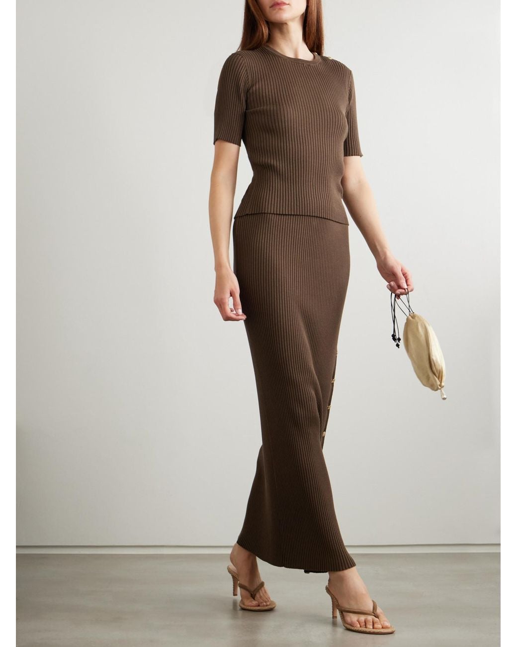 Blazé Milano Brown Short-Sleeved Knitwear