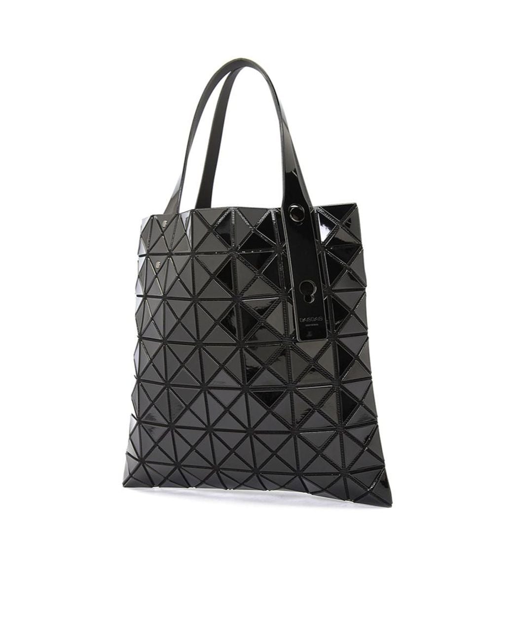 Issey Miyake Black Prism Geometric Pattern Handbag