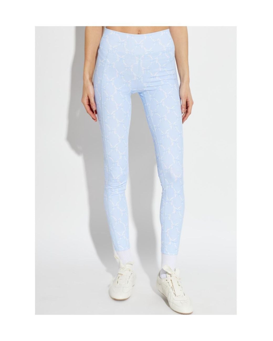 LoveShackFancy Blue Kimi High-Rise Performance Trousers