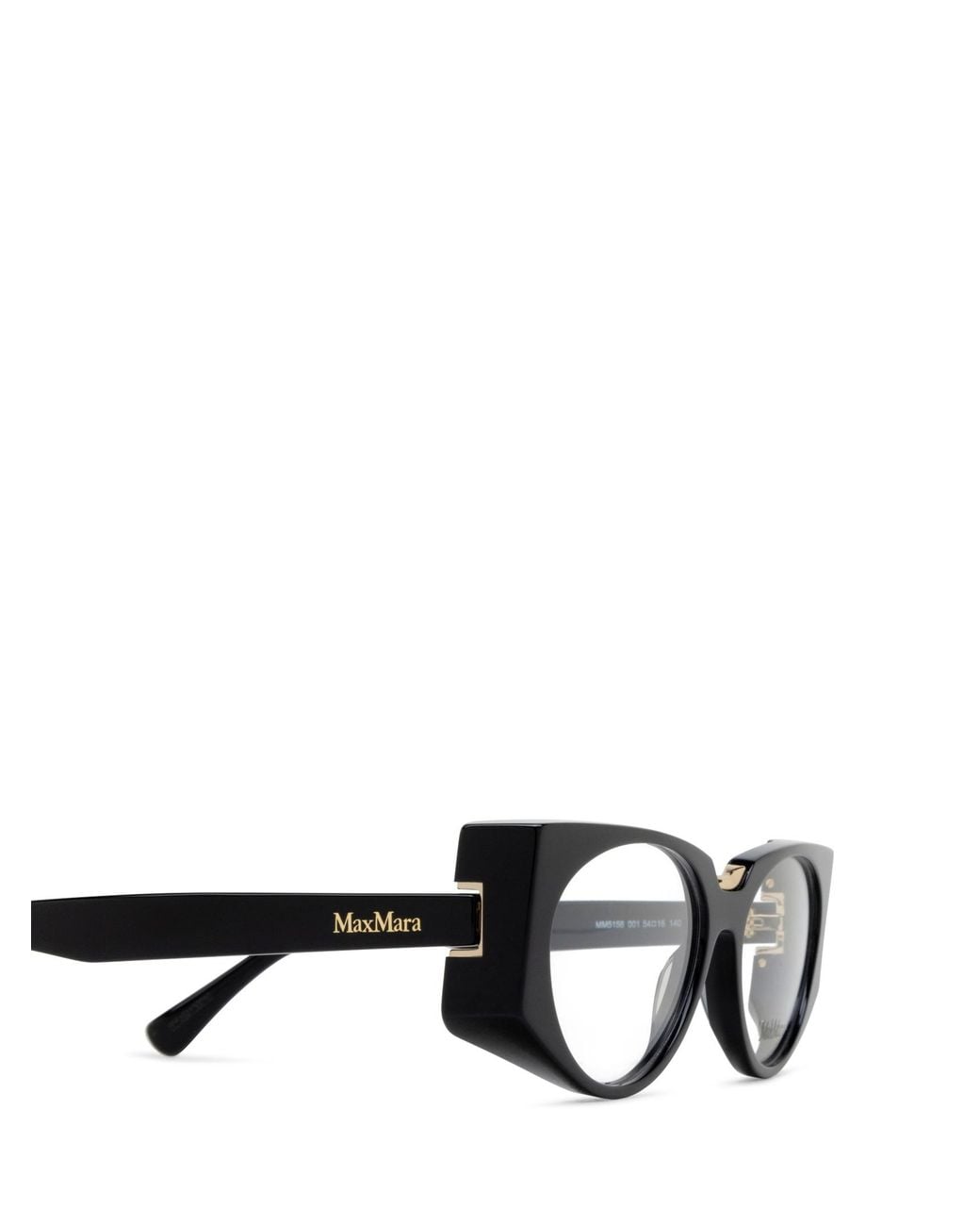 Max Mara White Oval Frame Glasses