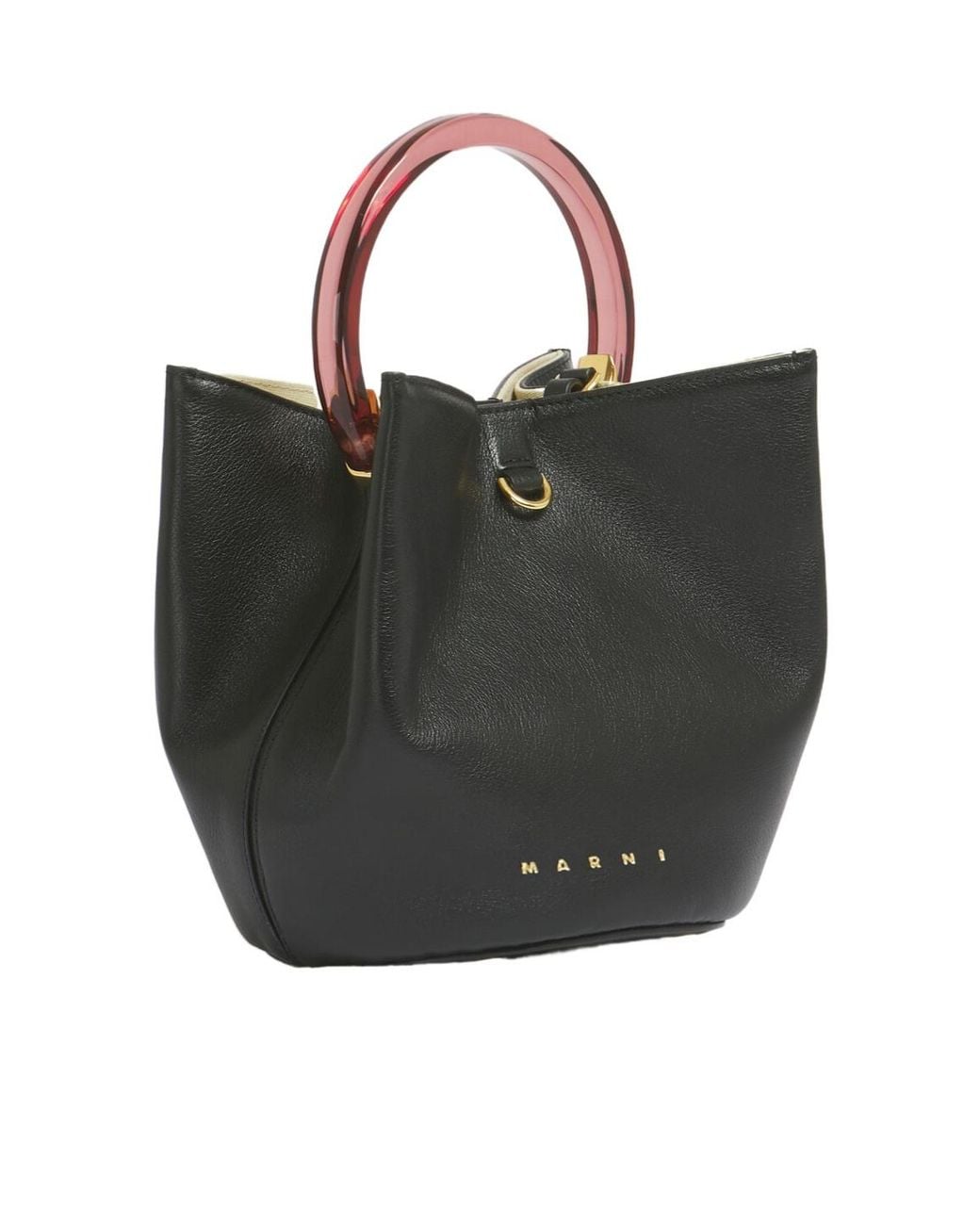 Marni Black Pannier Bucket Bag