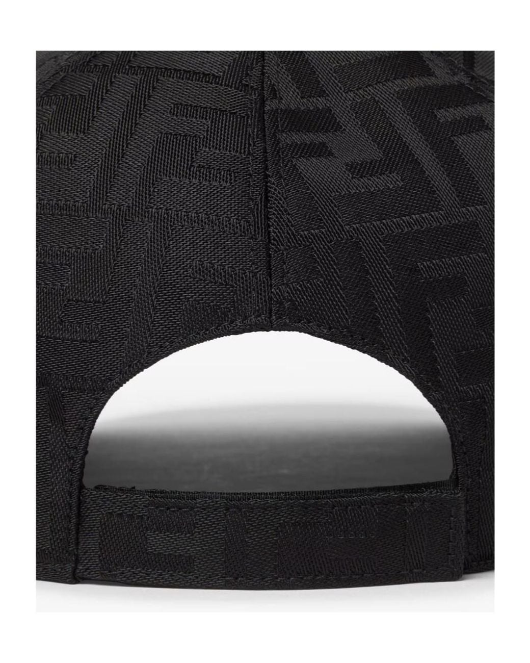 Fendi Black Ff Jacquard Baseball Cap for men