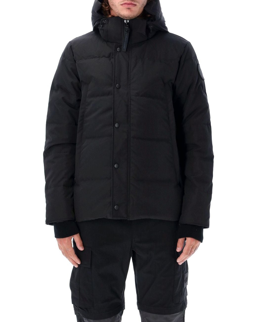 Canada Goose Blue Wyndham Hooded Padded Jacket for men
