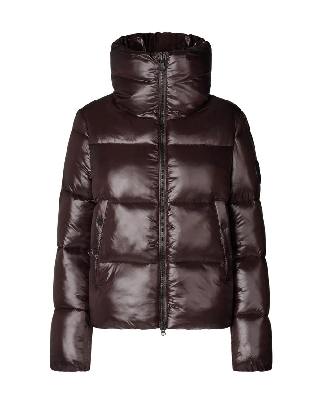 Save The Duck Brown Isla Hooded Down Jacket