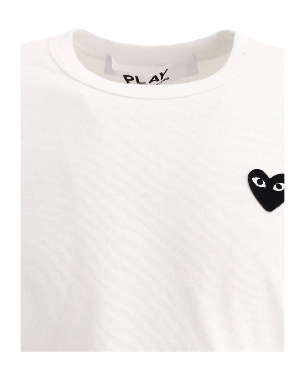 COMME DES GARÇONS PLAY White Heart-Patch T-Shirt for men