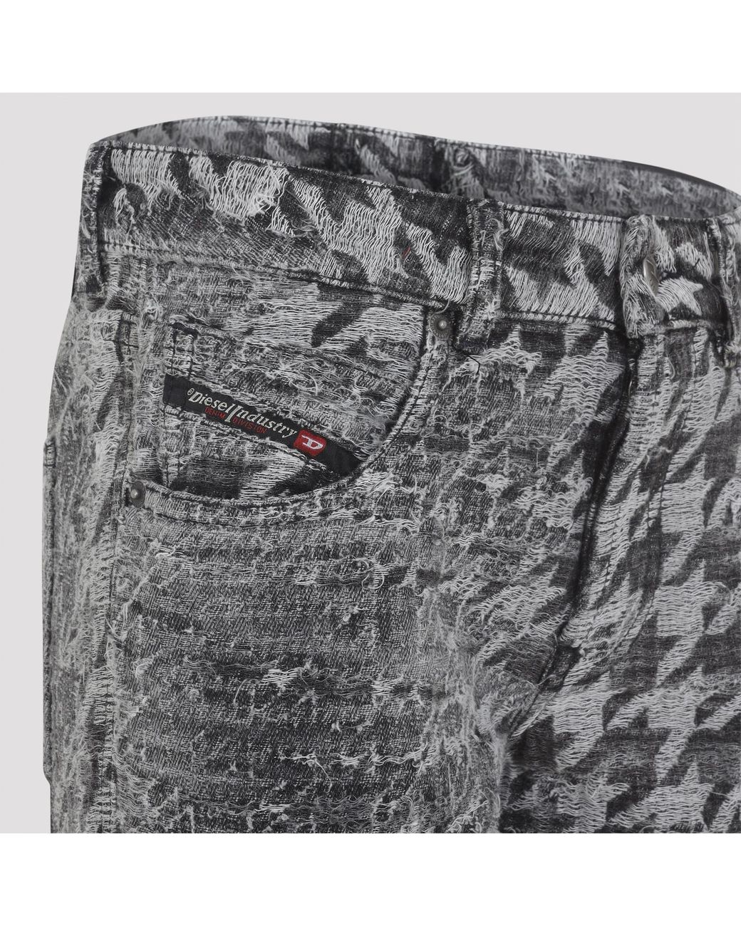 DIESEL Gray 1992 D-Jiann Distressed Flared Jeans