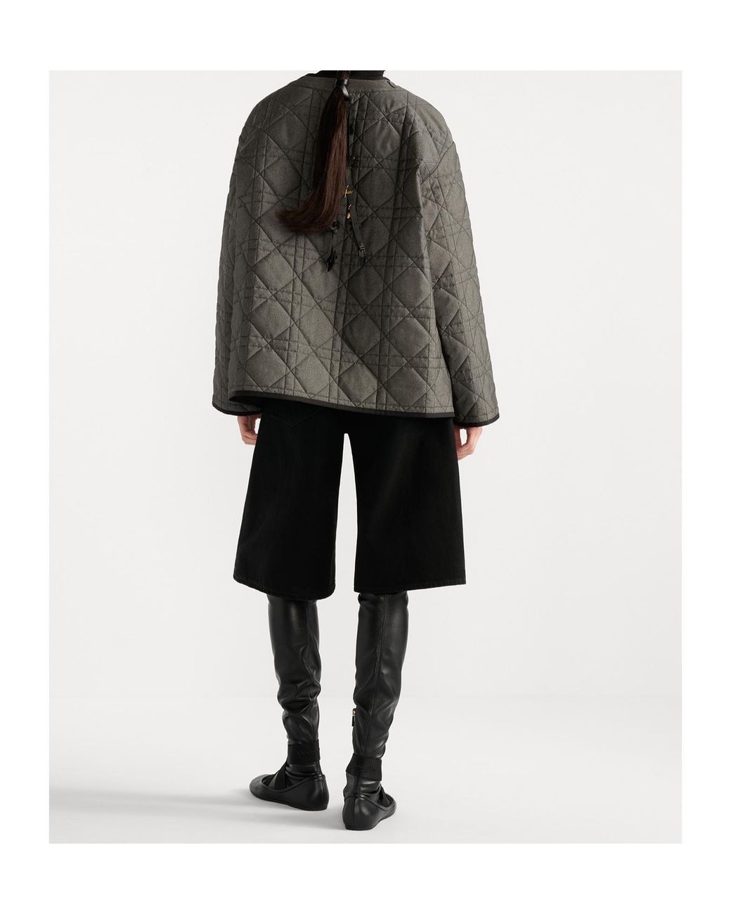 Dior Gray Macrocannage Jacket