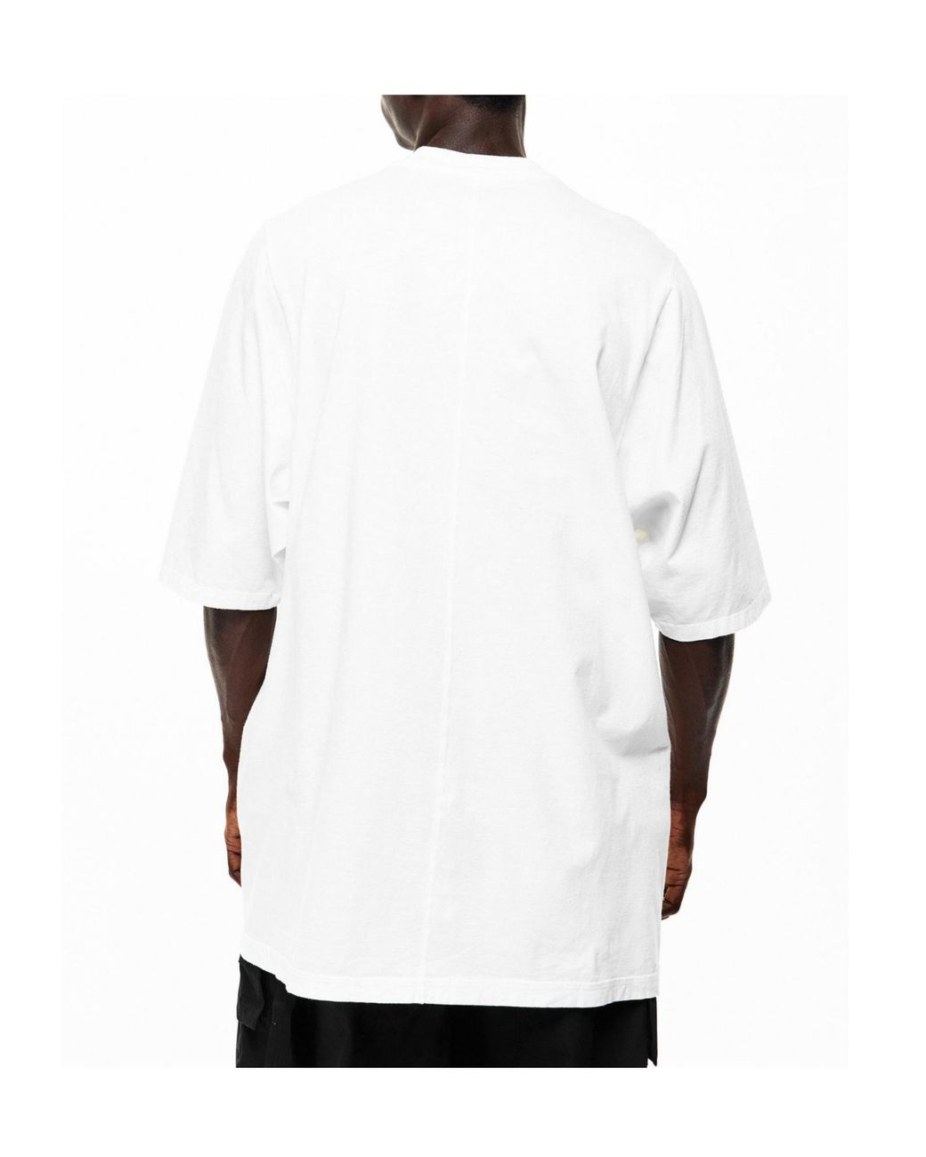 Rick Owens White Oversized Fit Oversized T-Shirt for men