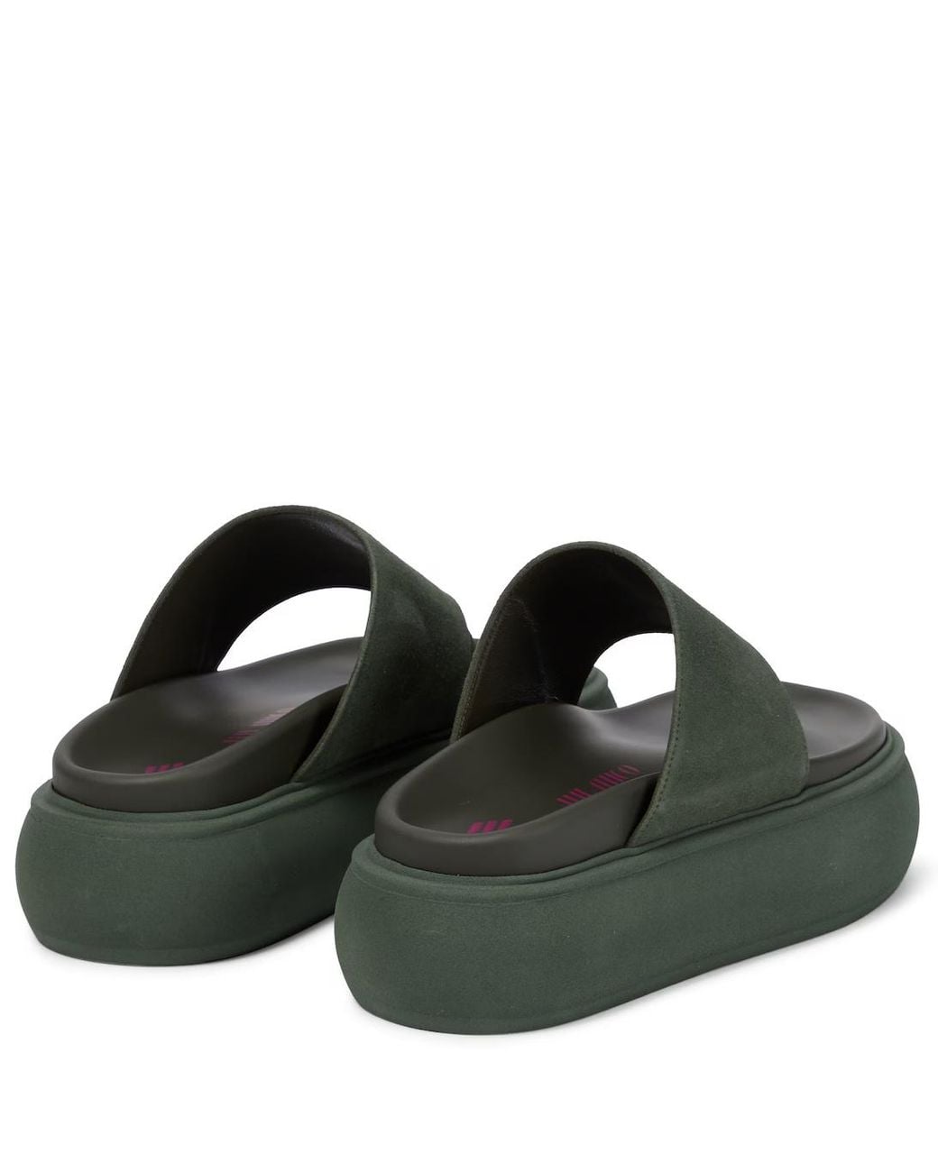 The Attico Green Selene Platform Flip-Flops