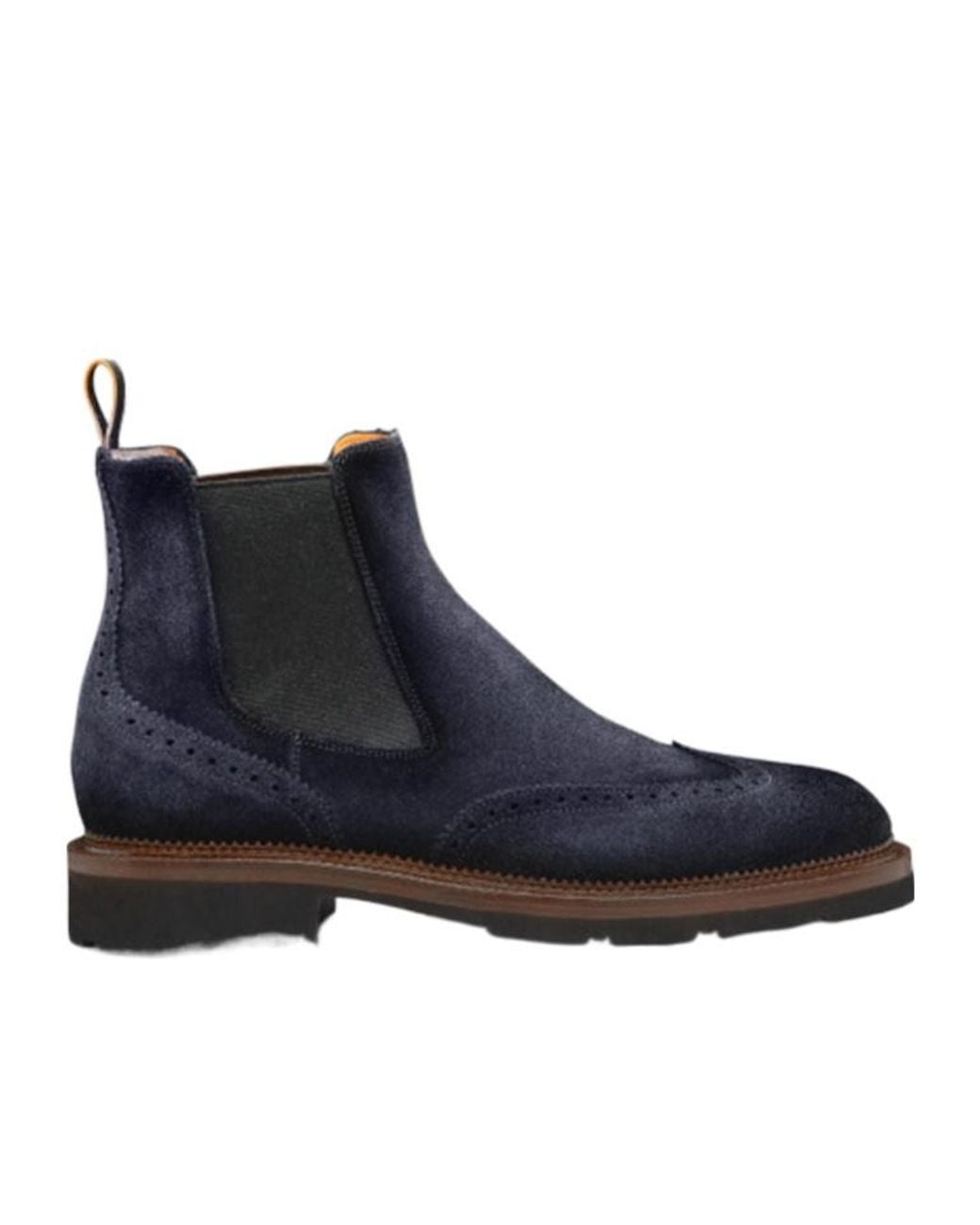 Santoni Blue Kalama Ankle Boots for men