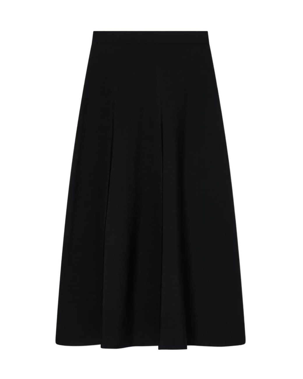 Emporio Armani Black Flared Hem A-Line Skirt