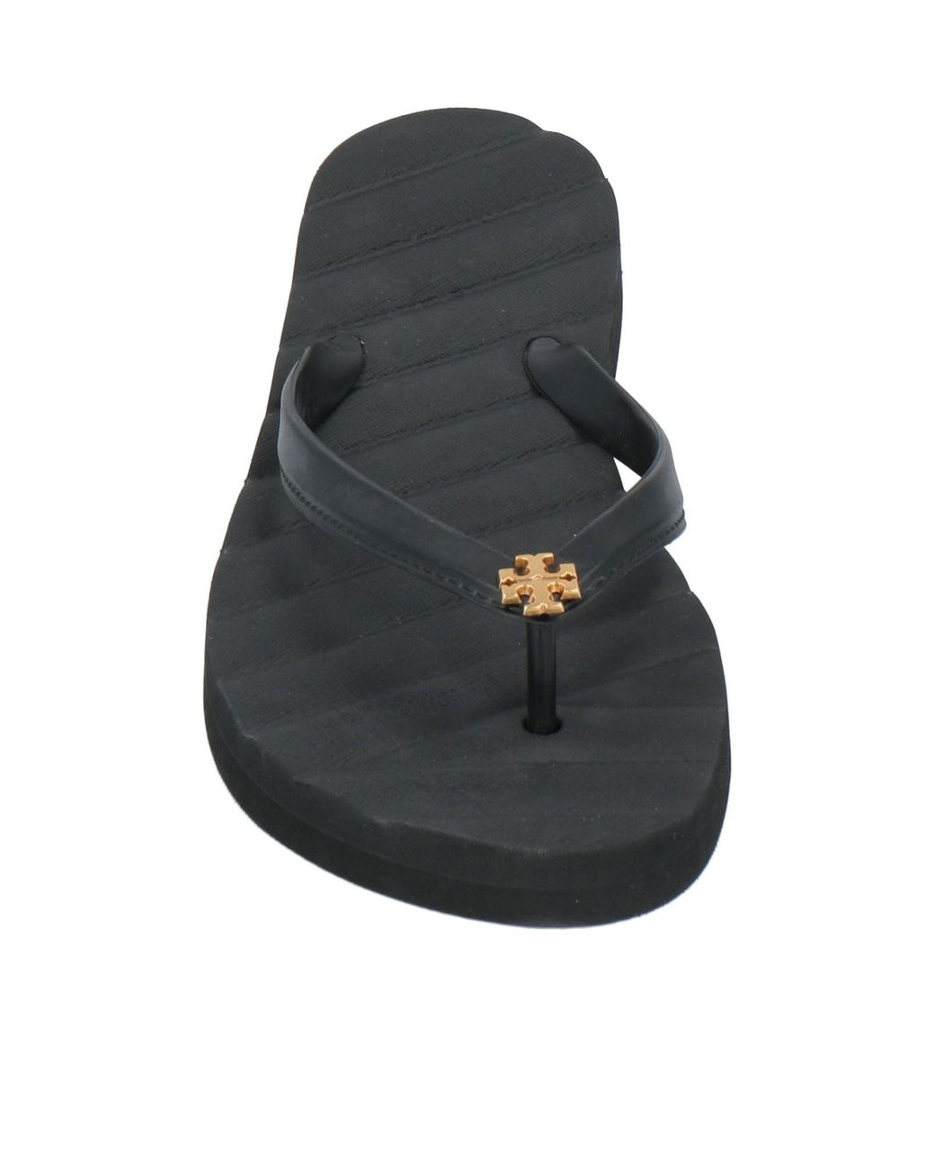 Tory Burch Black Plain Colour Flip Flops