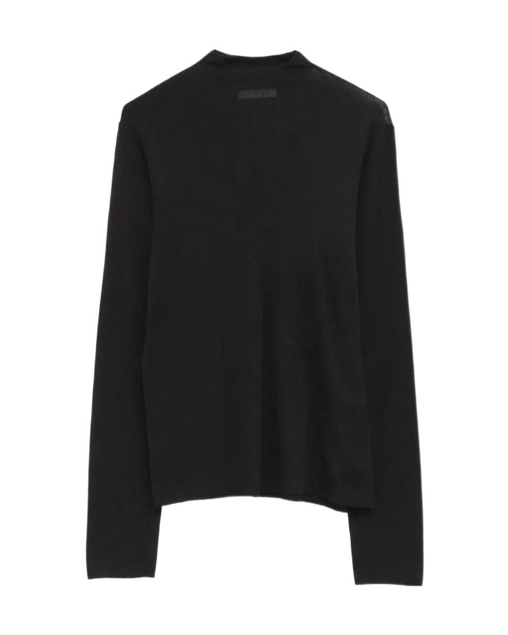 The Row Black Long-Sleeve Top
